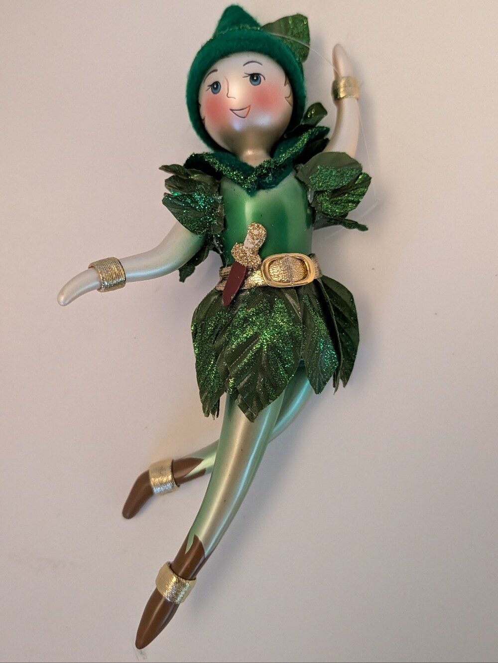 Vintage Peter Pan Hand Blown Ornament